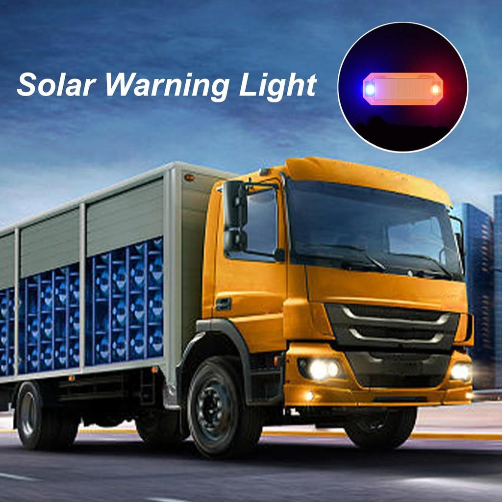Solar Autoalarm LED-Licht, Solarbetriebener Simulationsalarm, Autosicherheit Diebstahlschutzlicht Diebstahlschutz