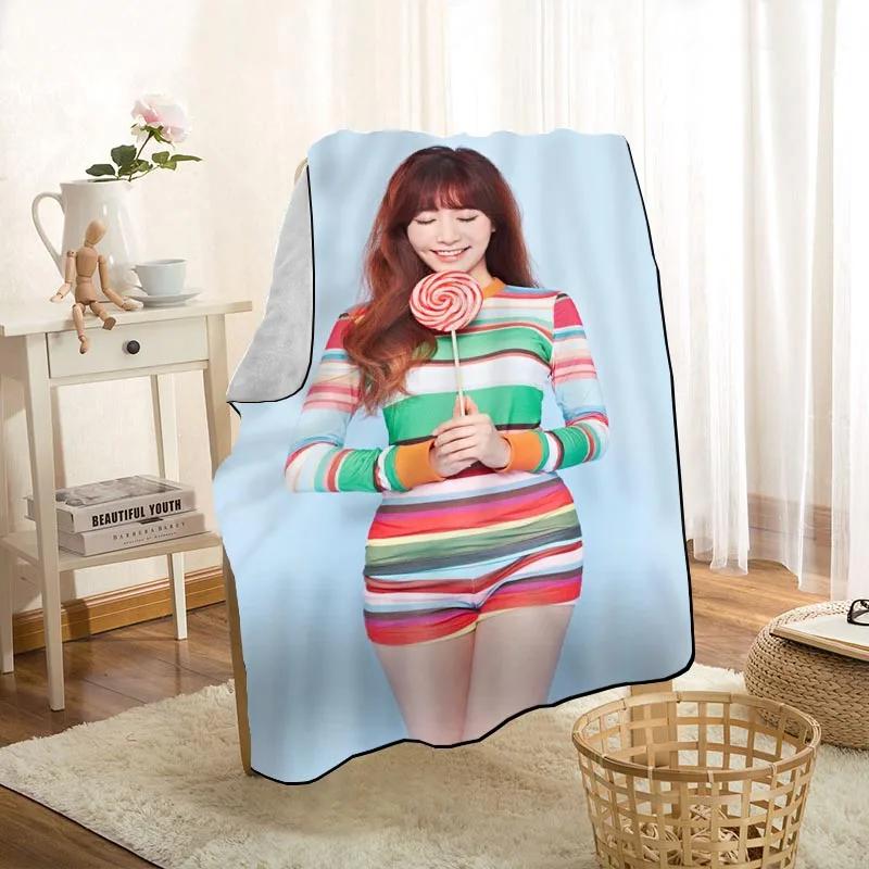 Modern Popular LABOUM KPOP Girl Blanket On For The Sofa/Bed/Car Portable 3D Blanket For Kid Home Textile Fabric 1009