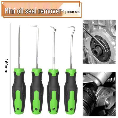 4-Piece Oil Seal Hook and Puller Tool Set for Installation and Removal