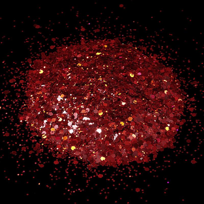 10g Holographic Hexagon Chunky Glitter Epoxy Resin Filler Flakes Laser Sparkly Sequins for DIY Epoxy Resin Nail Art Fillings