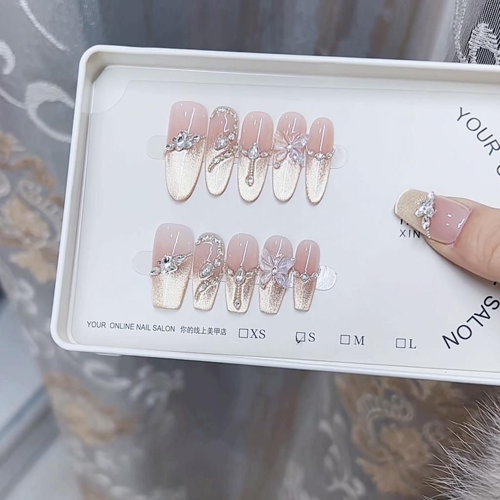 Manichiură Fototerapie Pură Lucrată Manual Armură Șarpe pentru Alergat Stil Ochi de Pisică Reutilizabil Patch Artă Unghiilor