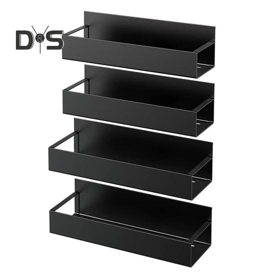 

Магнитная полка для хранения специй, органайзер для холодильника, прочная конструкция, устойчивая к ржавчине, простая установка, держатель для хранения на холодильнике 4pcs