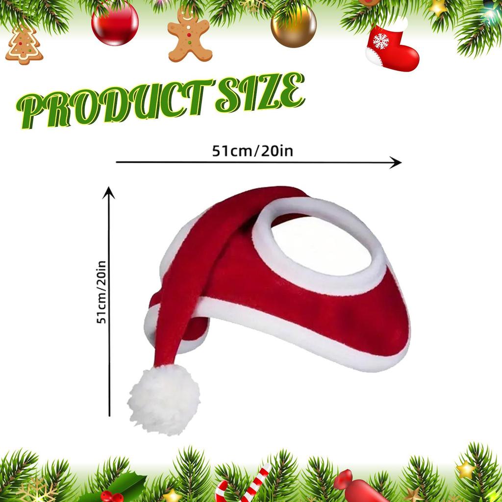 Christmas Hat for Horse, Farm, Red Winter Halloween, Christmas Horse Costume, Headwear