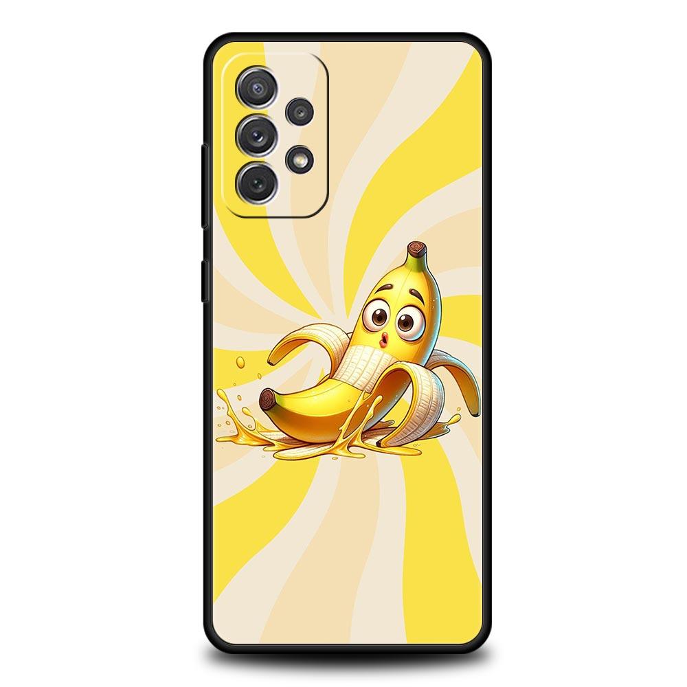 

Funny Bite Apple Banana Phone Case for Samsung Galaxy A55 A35 A17 A07 A15 A13 A25 A51 A71 A72 A73 A32 A52 A52S A41 5G Soft TPU Samsung A15