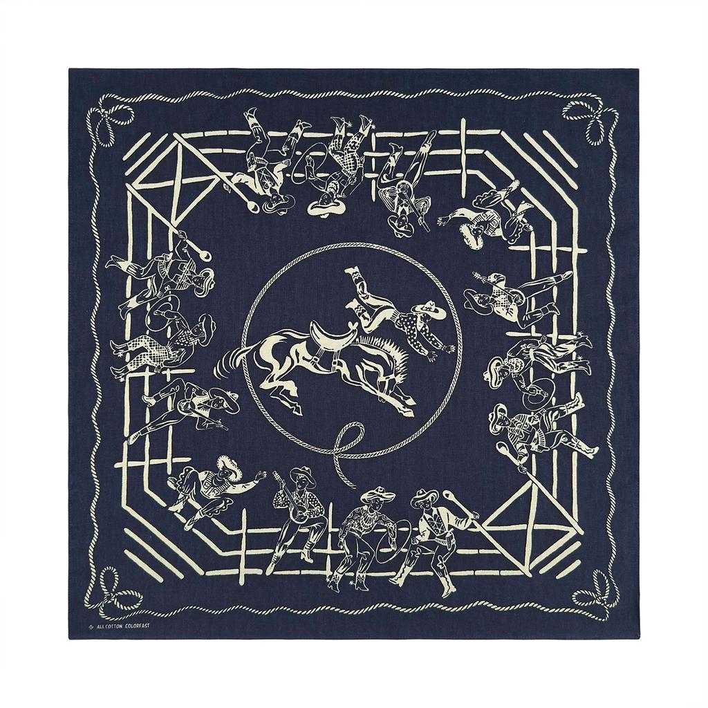 Vintage Bandana Scarf with Cotton Western Print Breathable and Comfortable for Men and Women Outdoor Sport Headpiece