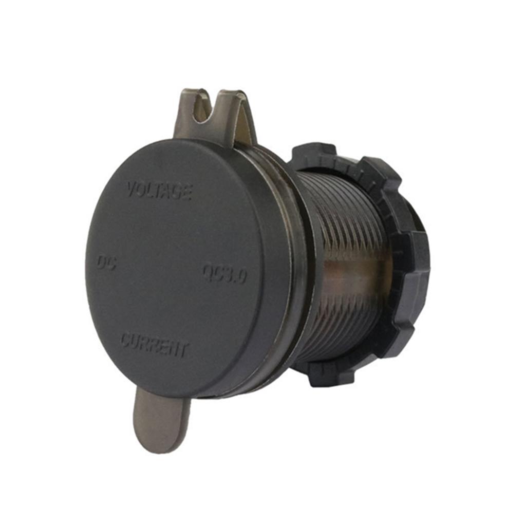 New Car Voltmeter QC 3.0 USB Charger Socket Power Outlet Digital Voltmeter Ammeter Monitoring For Car Boat Marine Rv Motorcycle