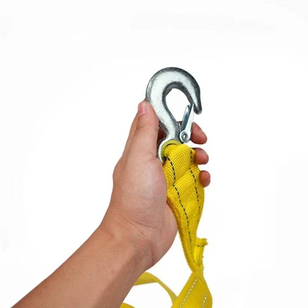 High Strength Trailer Rope Heavy Duty Emergency Steel Cable Towing Strap Car Accessories