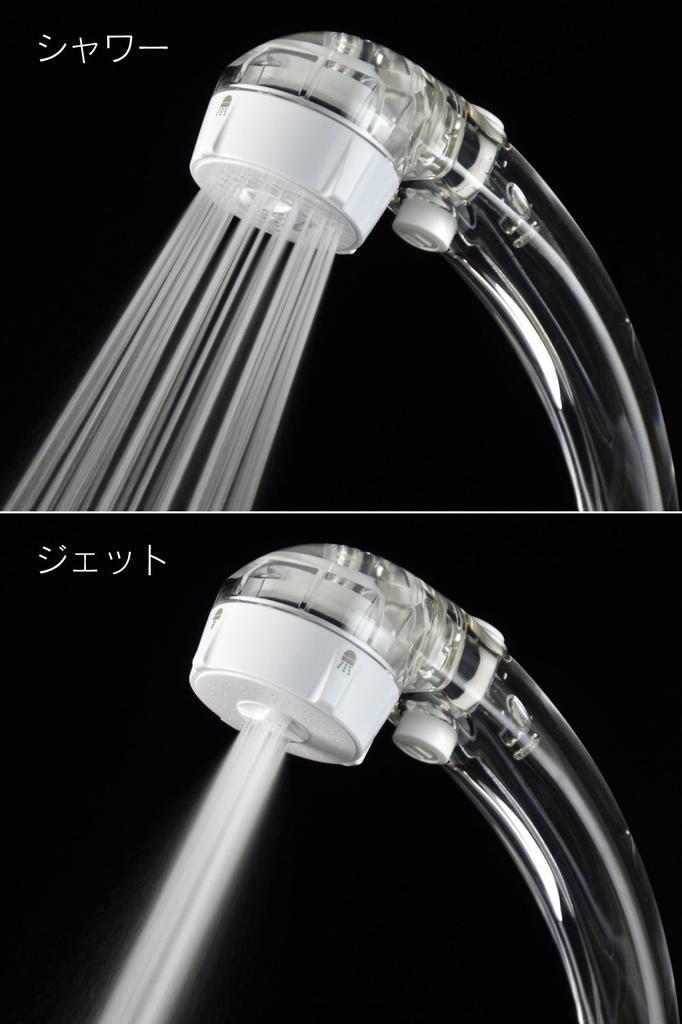 Gaona Magicayo Ariene Shower Head, Clear Stop (Jet Flow, Easy Cleaning, 30% Water Saving, Low Water Pressure Compatible) GA-FC028