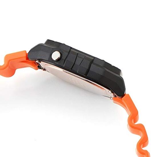 Casio STANDARD DIGITAL Wristwatch for Men and Black and Orange W-218H-4B2 Women, Affordable, [Used]