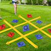 Noughts & Crosses-Toe Toss Game with Easy To Set Up for Park, Parties