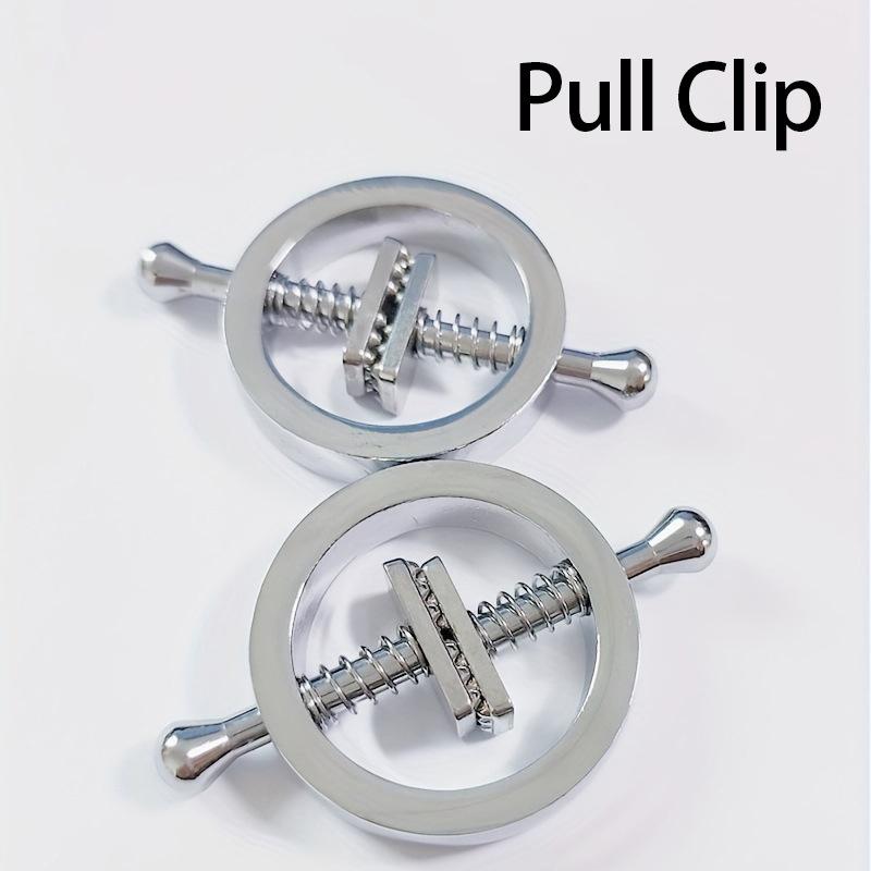 Nipple Clamps Metal Stimulator Role Play 1 Pair Adjustable Breast Spring Clamps Bondage Adult Games Couple Restraint Accessories