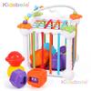 Interactive Baby Shape Sorting Toy Montessori Sensory Cube with Soft Blocks for Toddler Fine Motor Skill & Cognitive Development