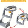 Potty Training Toilet Seat-2In1 Toddler Toilet Seat-And Step Splash Guard-Kids Toilet Seat With Ladder Anti-Slip Pad-Potty Toilet Foldable Pottyseat