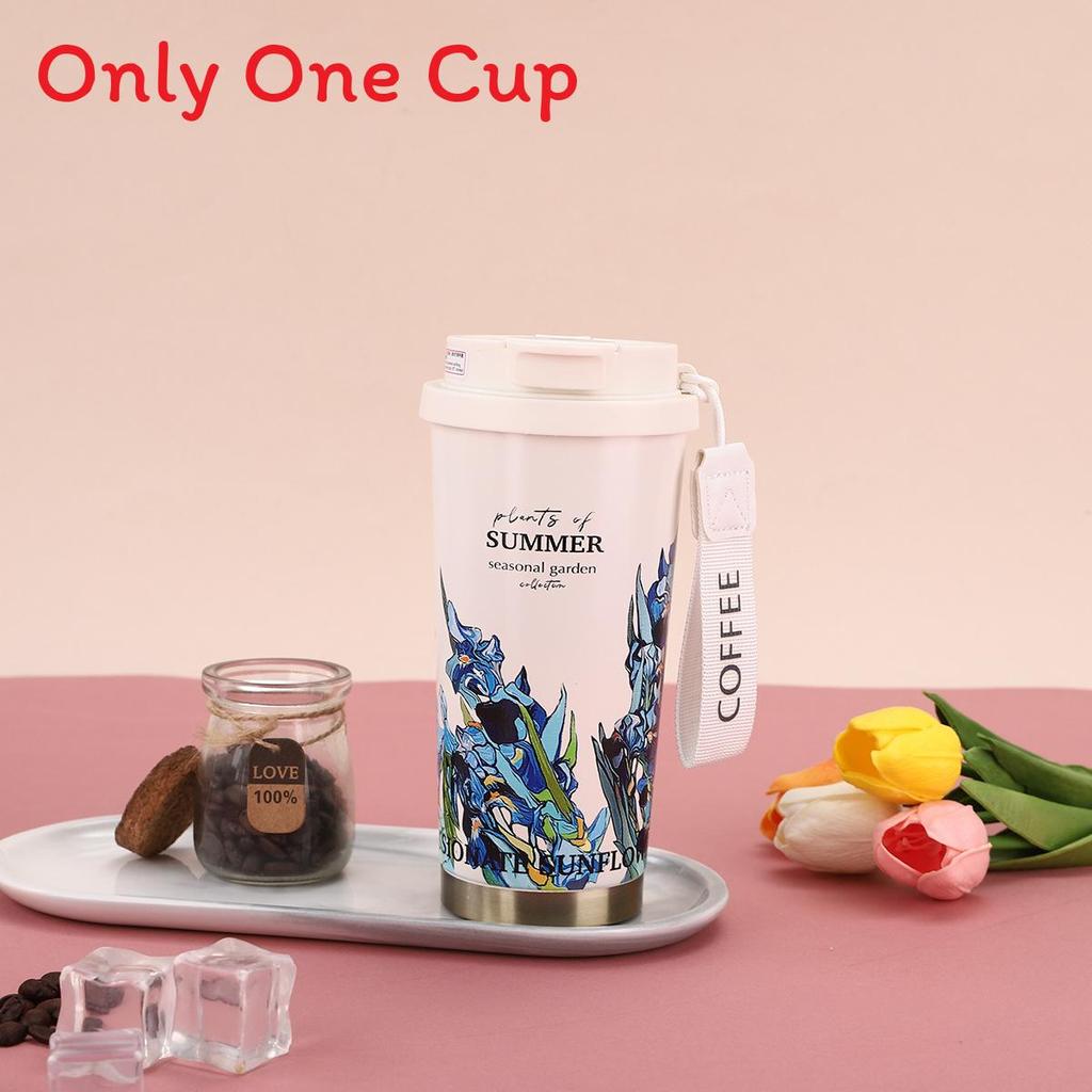 Lilium Summer Collection Insulated Coffee Mug With Large Capacity For Travel And Office Use