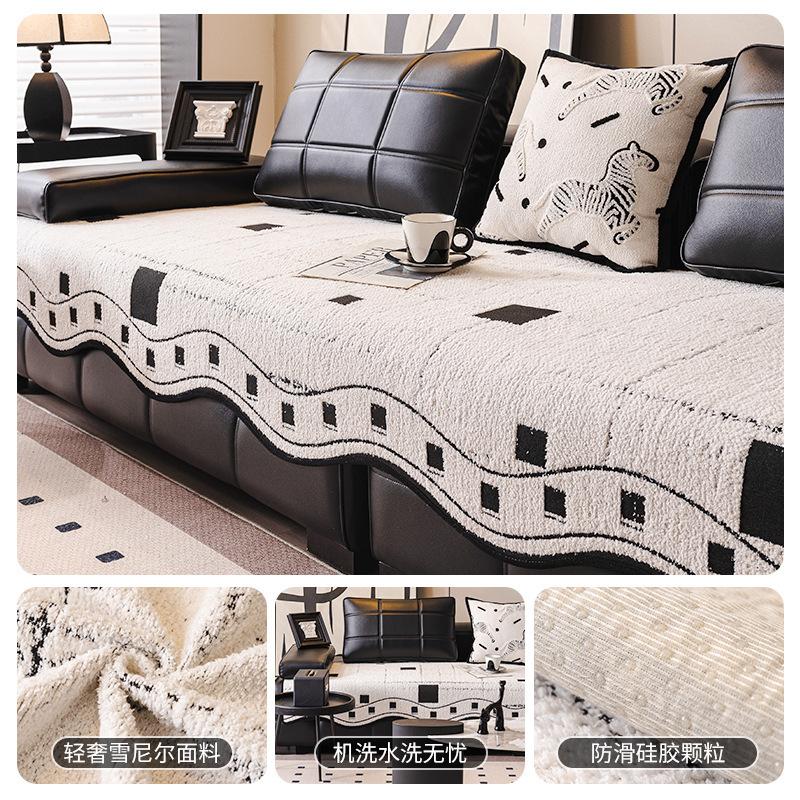 

Европейская шенилловая подушка для дивана, универсальная нескользящая для всех сезонов Новая особой формы неправильная подушка для дивана 90*90cm