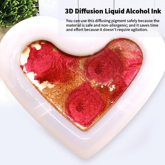10ml Diffusion Pigment DIY 3D Ink Metal Pigment Alcohol Liquid Colorant for Crafts