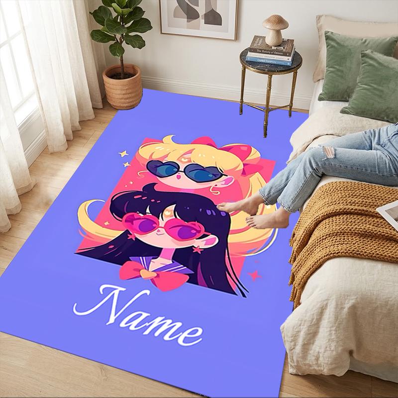 Personalized Name Galaxy Dreamer Living Room Non-Slip Area Rug Soft Carpet for Bedroom Playroom Sofa Office Home Decor Doormat