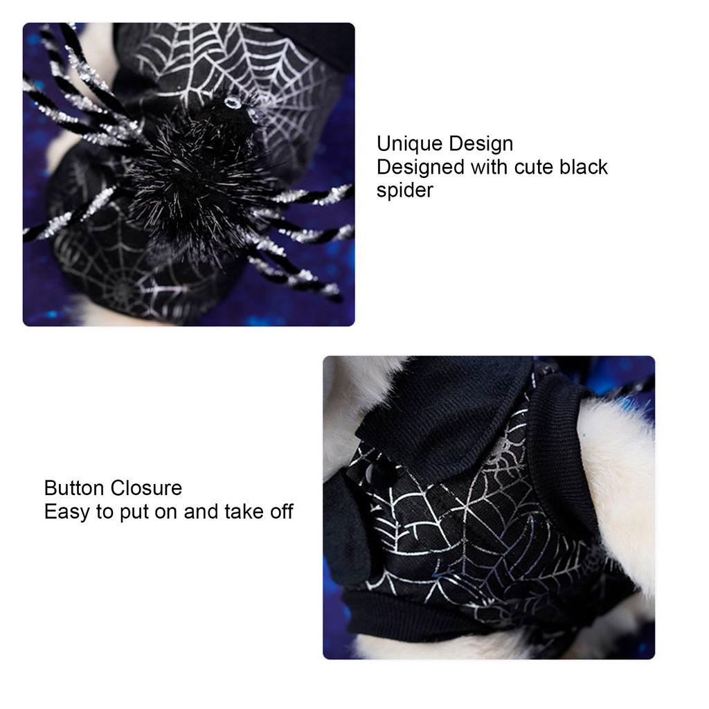 Dog Halloween Shirt Breathable Skin Friendly Cute Puppy Costume Clothes For Theme Party Photo Taking