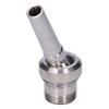 Garden Water Fountain Nozzle Stainless Steel G1 Male Thread 32mm Multi Direction Jet Pond Sprinkler Head for Garden Pond