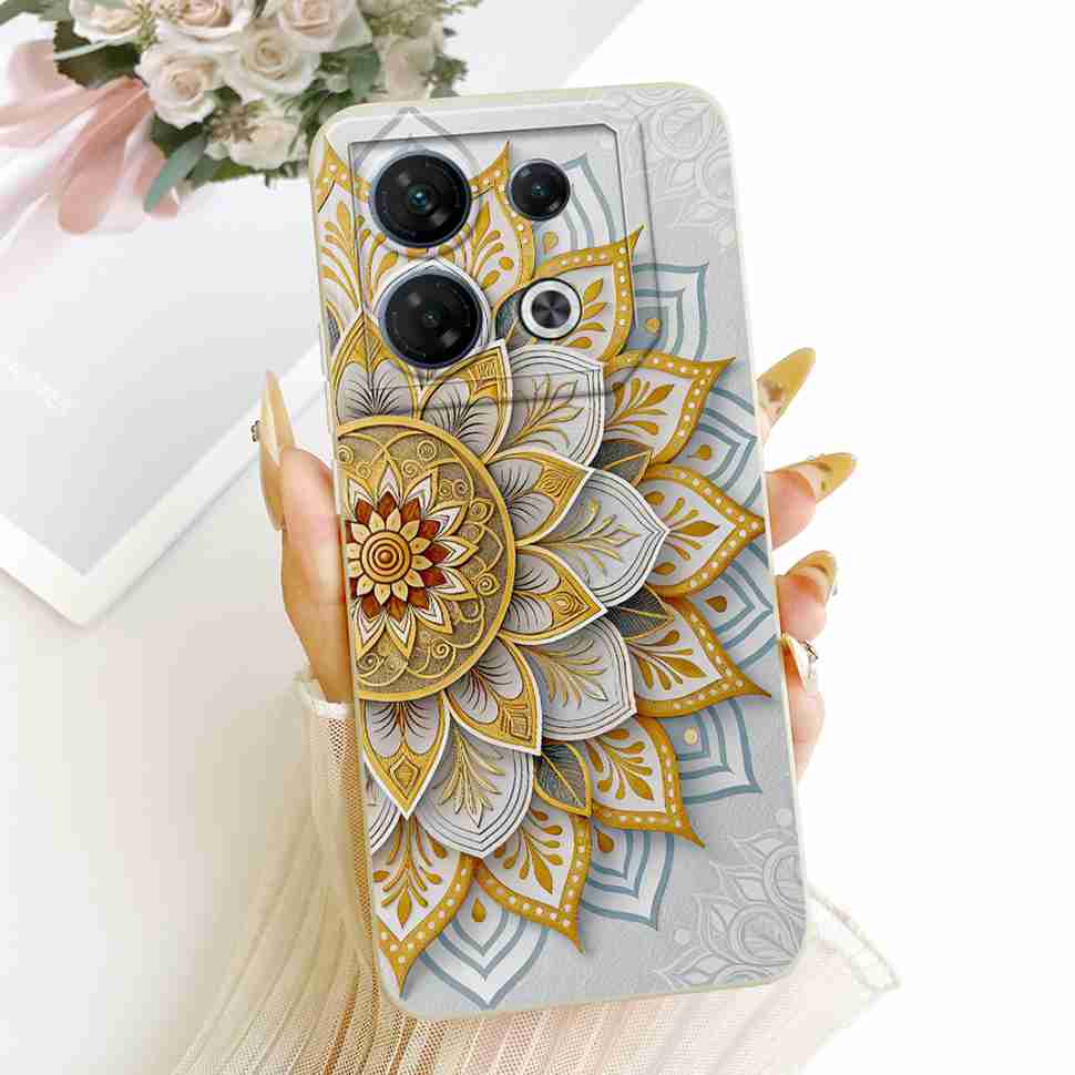 Pour Infinix GT 10 Pro 5G X6739 Étui Mode Fleurs Colorées Complète Housse Souple en Silicone Pour Infinix GT 10Pro 10 pro 5G Étuis de Téléphone