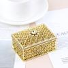 Plastic Hollow Gold Foil Candy Box Chocolate Gift Treat Boxes Wedding Box