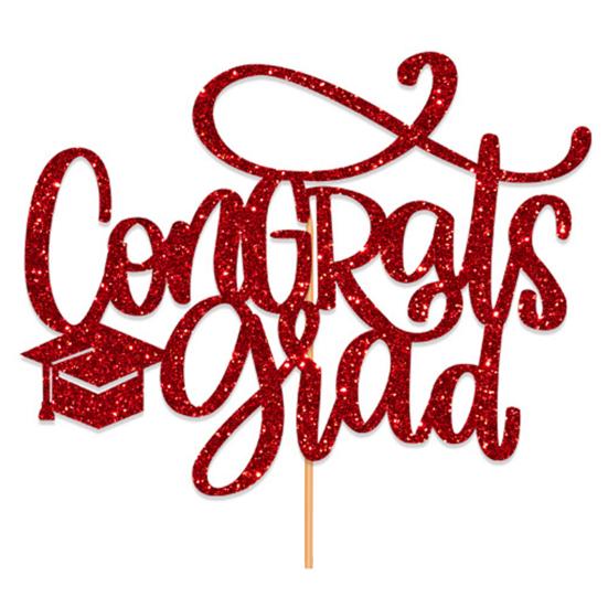Congratulations 2024 Graduation Cake Topper Congrats Grad Cake Decor Graduation Party Decorations Supplies