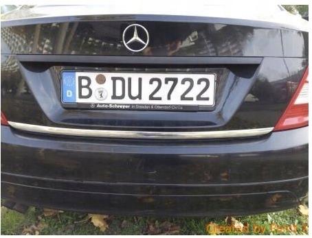 Mercedes C Class W204 - CHROME STRIP TAILGATE Tuning