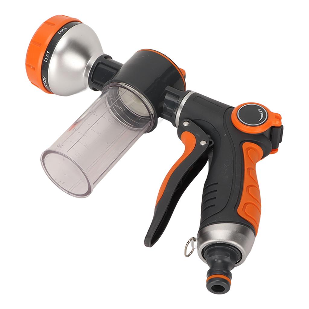 Zahradní zalévací pěnový postřikovač Vysokotlaký multifunkční stroj na postřik vody s 8 režimy pro