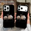 Phone Case: 2D Flat Design Suitable for iPhone 18 17 16 15 14 13 Pro Film Protective Case, Couple Style, Four Little Bunnies, Christmas and Halloween 