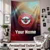 Custom Tapestry Wall Hanging, Brentford Football Personalized Name Text Home Wall Decor