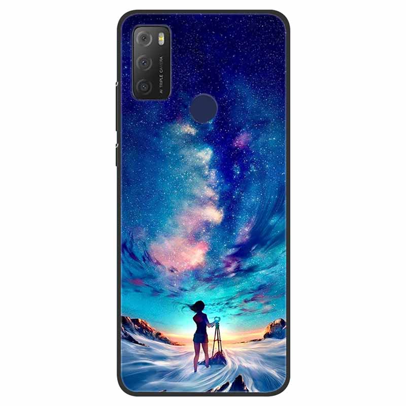For TCL 20Y Case Marble Soft Silicone Back Wolf Shell for TCL 20E 6125F 6.52 Inch Fundas Phone Cover For TCL20Y 6156D 20 E Coque