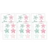 6 Pcs Boho Star Wall Stickers, Neutral Beige and Brown Waterproof Aesthetic Stickers, Removable Self-Adhesive Nursery Bedroom Living Room Home