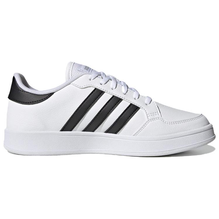 Adidas Womens Breaknet 'White Black' (women's sizes) Cloud White / Core Black / Silver Metallic Skateboard Shoes FX8724