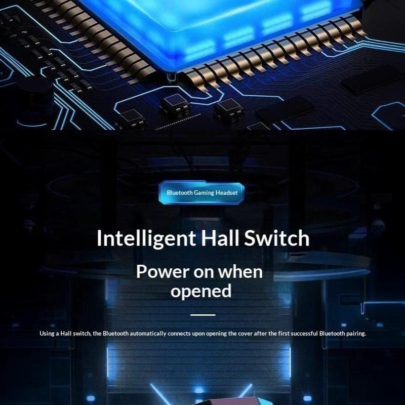 Wireless Gaming Earbuds Low Latency HD Mic RGB Light HiFi Sound For E Sports Mobile Gaming