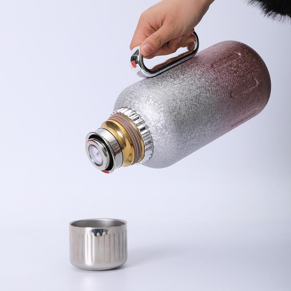 Titanium-Plated Insulated Tea and Water Kettle for Office, Home, or Outdoor Use - Large Capacity