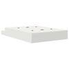 Storage Bed Frame in White 140 cm Engineered Wood