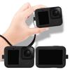 Weiche Silikon-Schutzhülle für GoPro Hero 12 11 10 9 Kamera Vollabdeckung Schale Schutzhülle mit Lanyard für GoPro 12 11 10
