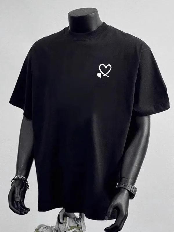 2025 Summer New TShirt Men 100 Pure Cotton Moisture Wicking Quick Drying Tee Fantastic Printting Partner Tee Short Tshirts