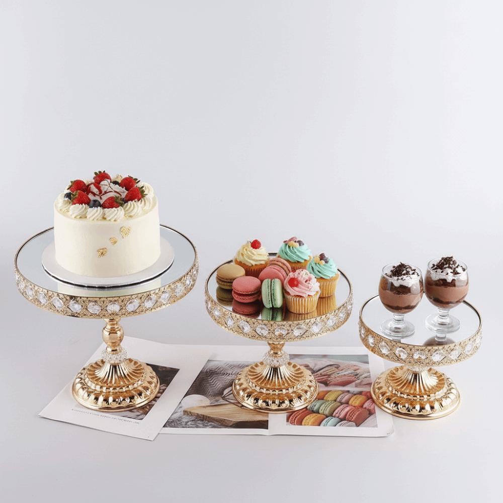 Gold Cake Stands Reusable Display Stand Practical Dessert Display Rack Wedding Party
