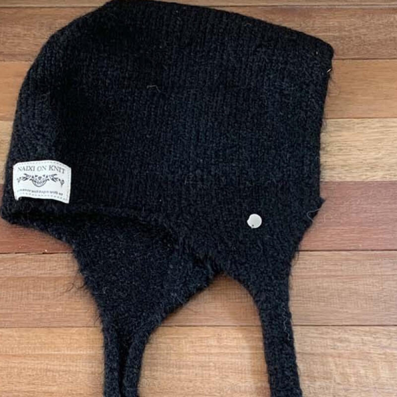 Women's Winter Knit Bonnet Earflap Hat