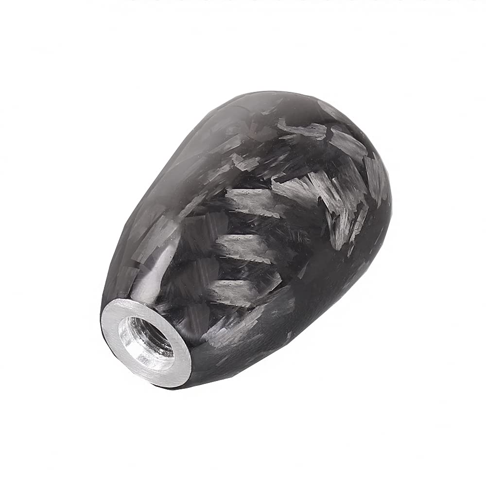ZS Simple Aluminum Alloy Shift Knob with 3 Adapters for MT Cars, AT Cars,