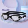 Anti-Fog Waterproof Adult Swim Goggles Silicone Large Frame Myopia Electroplated Earplug