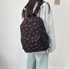 Korean Style Corduroy Strawberry Backpack for Trendy College Girls