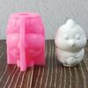 Food Grade Silicone Flower Chicken Statue Casting Mold DIY Sculpture Candle Soap Chocolate Making Supplies Craft Project