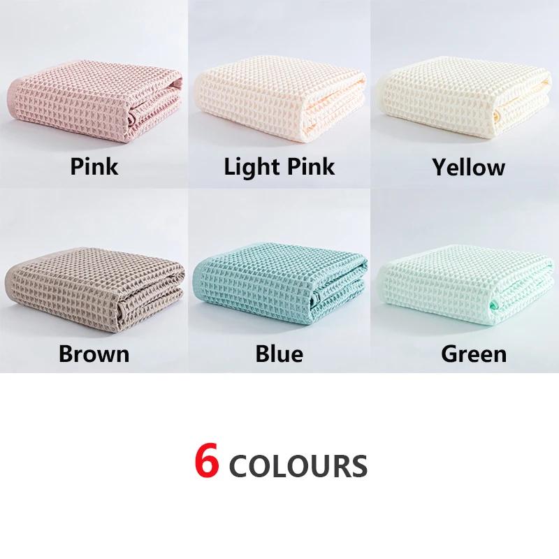Clean Towels 100% Cotton Bath Towel Set For Adult Child Super Absorbent Soft Bathroom Waffle Towel Solid Color Kitchen