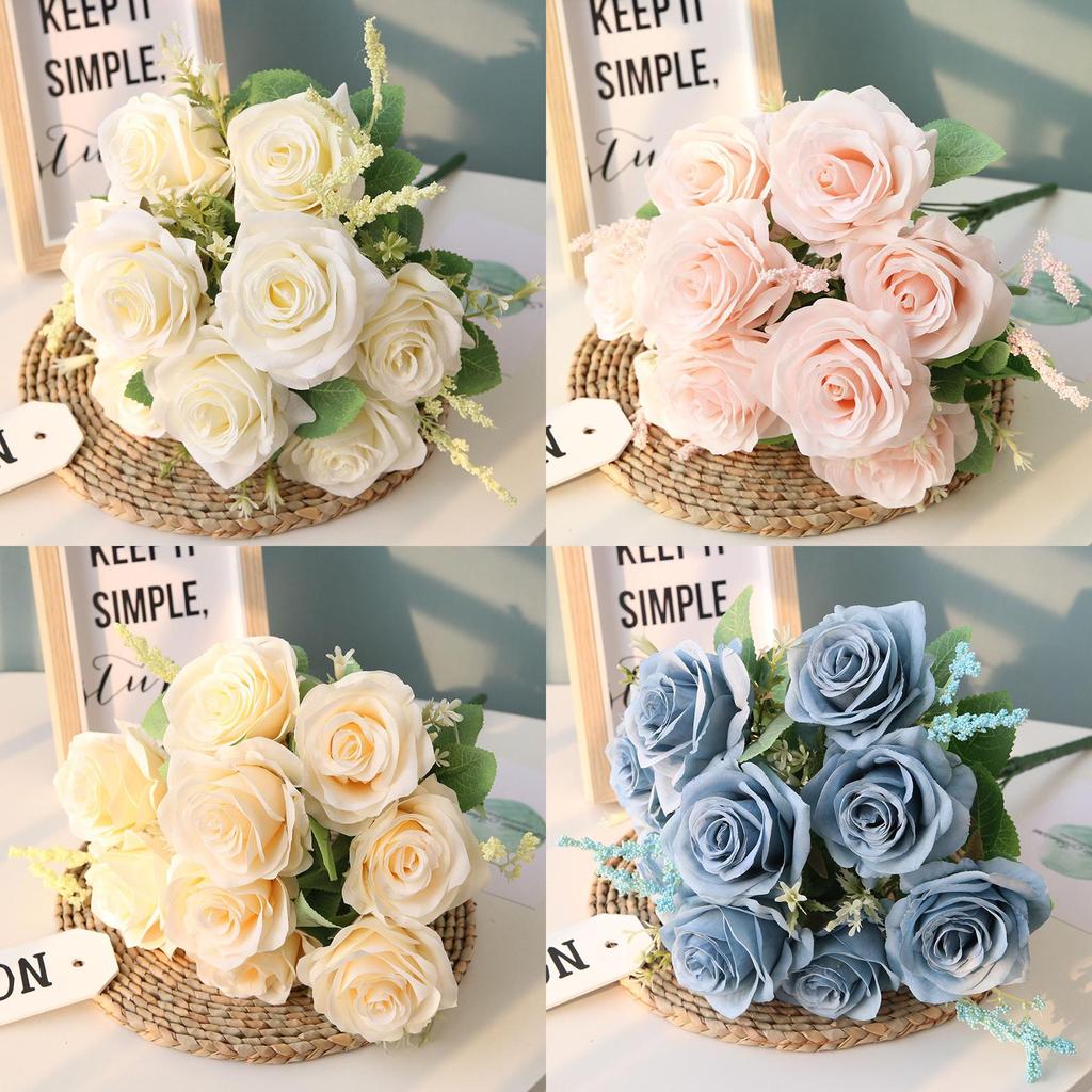 Dutchstyle 9cm Diameter Artificial Roses For Home Decoration And Event Styling