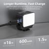 Portable LED Video Fill Light With Magnetic Mount IPX4 Waterproof for Camera Photography Vlogging