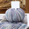 Winter Wool Gradient Cake Yarn Soft Crochet Line DIY Hand Knitted Magic Color Sewing Crochet Thread for Hat Scarf
