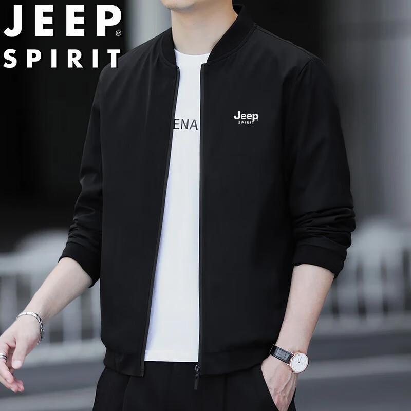 

JEEP SPIRIT Men s Baseball Collar Casual Jacket M