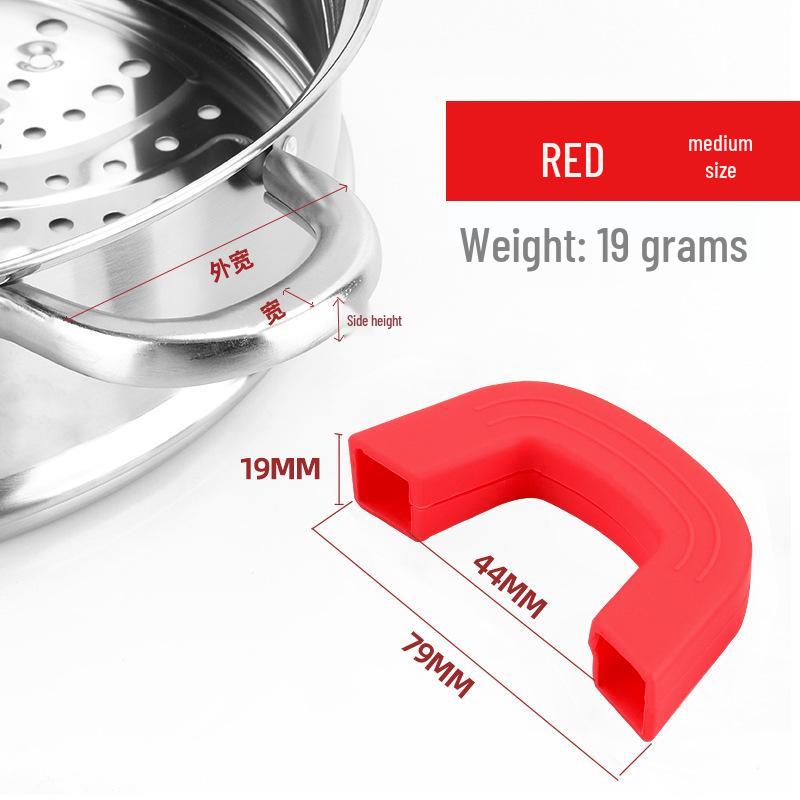 Universal Silicone Heat-Resistant Pot Handle Cover - Anti-Scald Grip for Iron Pots